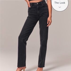 Abercrombie 90s Straight Ultra High Rise Jeans - 26/2L CURVE LOVE